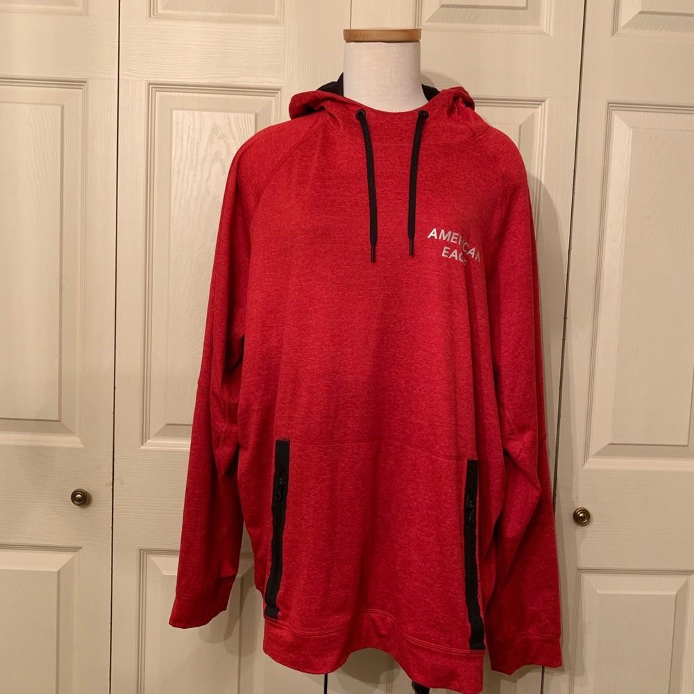 American Eagle Active Flex Red Pullover Hoodie Xxl - image 1